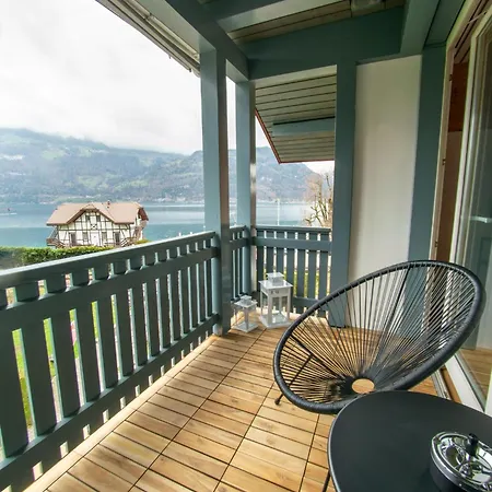 Surfers Near Interlaken, At With Pool Appartement *