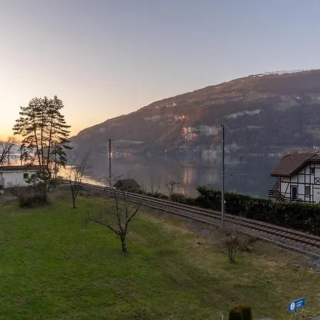 Surfers Near Interlaken, At With Pool